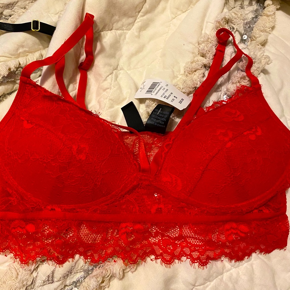 Windsor red lingerie bralette